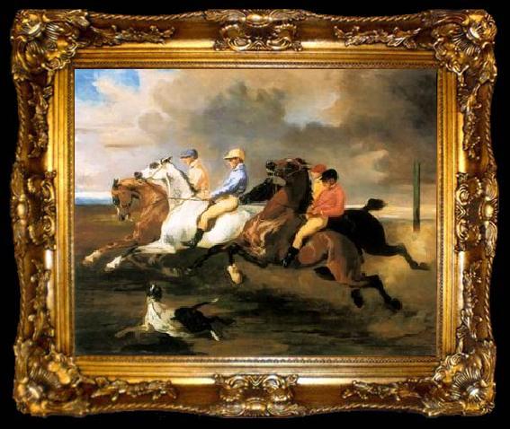 framed  unknow artist Classical hunting fox, Equestrian and Beautiful Horses, 233., ta009-2